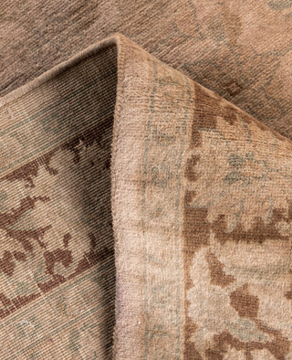 Contemporary Overdyed Wool Hand Knotted Beige Area Rug 4' 2" x 6' 5"