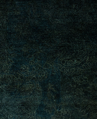 Contemporary Overdyed Wool Hand Knotted Green Area Rug 3' 2" x 5' 0"