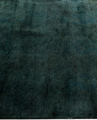 Contemporary Overdyed Wool Hand Knotted Green Area Rug 3' 2" x 5' 0"