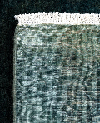 Contemporary Overdyed Wool Hand Knotted Green Area Rug 3' 2" x 5' 0"