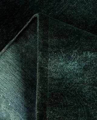 Contemporary Overdyed Wool Hand Knotted Green Area Rug 3' 2" x 5' 0"