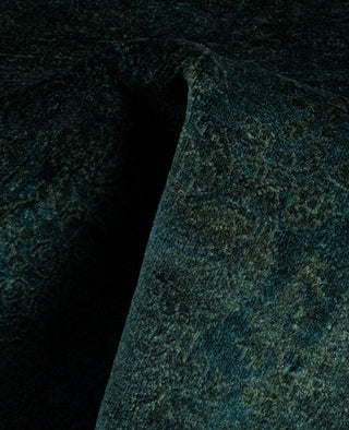 Contemporary Overdyed Wool Hand Knotted Green Area Rug 3' 2" x 5' 0"