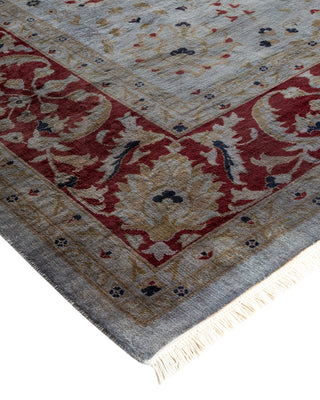 Contemporary Fine Vibrance Gray Wool Area Rug - 8' 3" x 10' 4"
