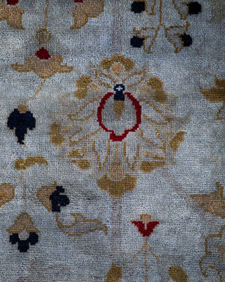 Contemporary Fine Vibrance Gray Wool Area Rug - 8' 3" x 10' 4"