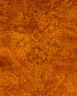 Overdyed Hand-Knotted Gold Area Rug 6' 0" x 9' 0"