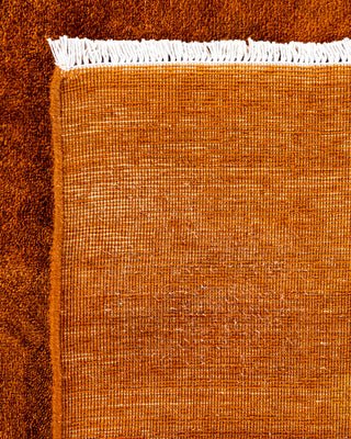 Overdyed Hand-Knotted Gold Area Rug 6' 0" x 9' 0"