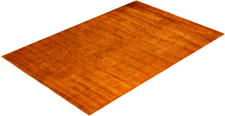 Overdyed Hand-Knotted Gold Area Rug 6' 0" x 9' 0"
