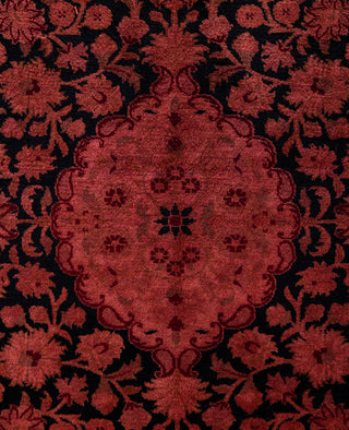 Overdyed Hand-Knotted Wool Modern-Contemporary Pink Area Rug 8' 3" x 10' 5"