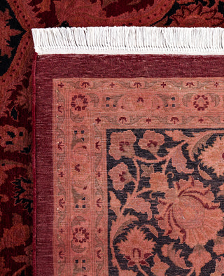 Overdyed Hand-Knotted Wool Modern-Contemporary Pink Area Rug 8' 3" x 10' 5"