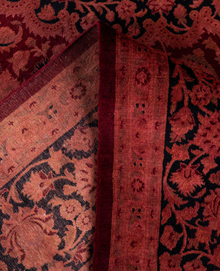 Overdyed Hand-Knotted Wool Modern-Contemporary Pink Area Rug 8' 3" x 10' 5"
