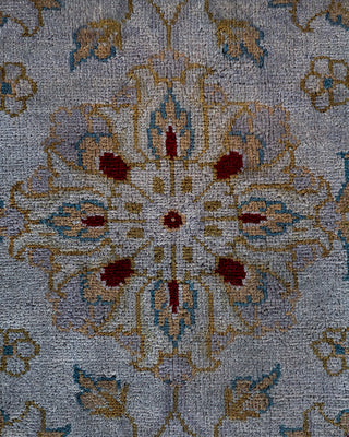 Contemporary Fine Vibrance Gray Wool Area Rug - 8' 2" x 9' 10"