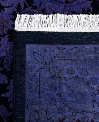 Contemporary Overdyed Wool Hand Knotted Purple Area Rug 9' 2" x 11' 10"