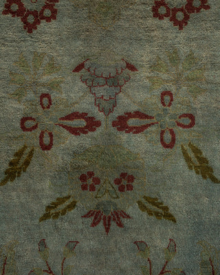 Modern Overdyed Hand Knotted Wool Gray Area Rug 8' 1" x 10' 5"