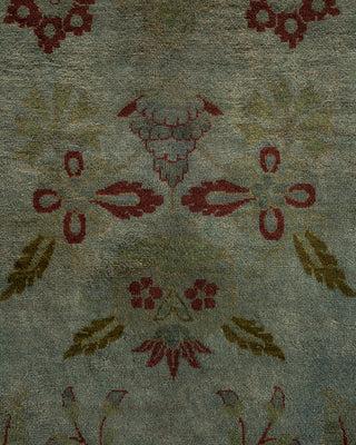 Contemporary Hand-Knotted Overdyed Gray Area Rug 8' 1" x 10' 5"