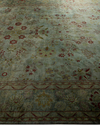 Contemporary Hand-Knotted Overdyed Gray Area Rug 8' 1" x 10' 5"