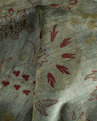Contemporary Hand-Knotted Overdyed Gray Area Rug 8' 1" x 10' 5"