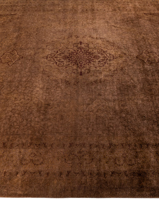 Fine Vibrance, One-of-a-Kind Hand-Knotted Area Rug  - Brown, 8' 3" x 10' 4"