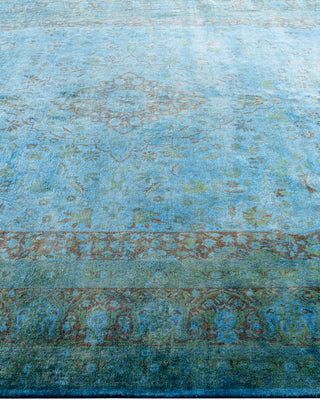 Fine Vibrance, One-of-a-Kind Hand-Knotted Area Rug  - Blue, 8' 1" x 10' 1"