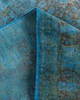 Fine Vibrance, One-of-a-Kind Hand-Knotted Area Rug  - Blue, 8' 1" x 10' 1"