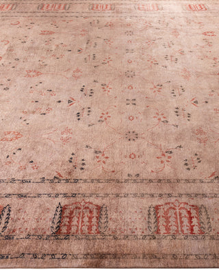 Contemporary Overdyed Wool Hand Knotted Brown Area Rug 8' 10" x 12' 6"