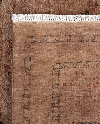 Contemporary Overdyed Wool Hand Knotted Brown Area Rug 8' 10" x 12' 6"