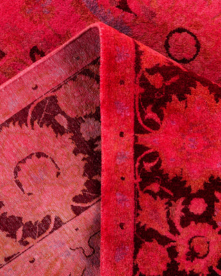 Overdyed Hand-Knotted Pink Area Rug 4' 8" x 7' 10"