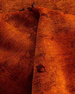 Overdyed Hand-Knotted Orange Area Rug 9' 0" x 12' 2"