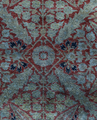 Overdyed One-of-a-Kind Wool Gray Area Rug 12' 2" x 17' 4"
