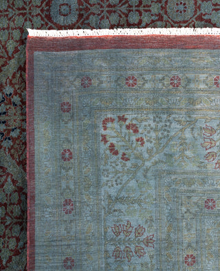 Overdyed One-of-a-Kind Wool Gray Area Rug 12' 2" x 17' 4"