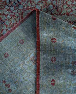 Overdyed One-of-a-Kind Wool Gray Area Rug 12' 2" x 17' 4"