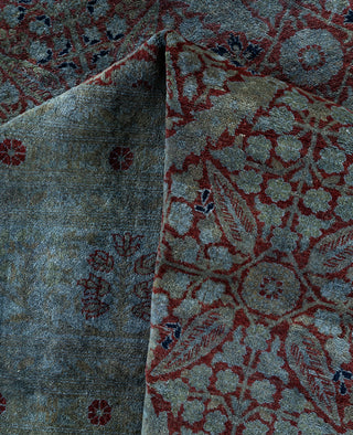 Overdyed One-of-a-Kind Wool Gray Area Rug 12' 2" x 17' 4"