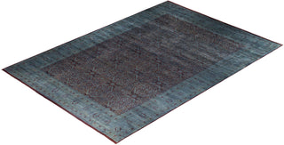 Overdyed One-of-a-Kind Wool Gray Area Rug 12' 2" x 17' 4"