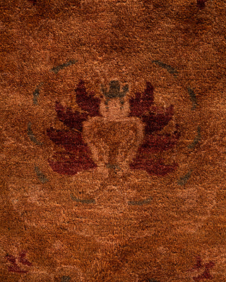 Contemporary Hand-Knotted Overdyed Gold Area Rug 9' 1" x 12' 5"