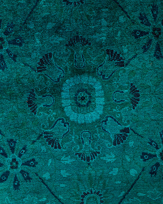 Fine Vibrance, One-of-a-Kind Hand-Knotted Area Rug  - Blue, 6' 3" x 9' 4"