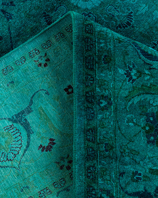 Fine Vibrance, One-of-a-Kind Hand-Knotted Area Rug  - Blue, 6' 3" x 9' 4"