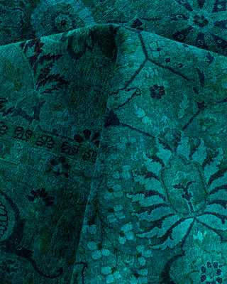 Fine Vibrance, One-of-a-Kind Hand-Knotted Area Rug  - Blue, 6' 3" x 9' 4"