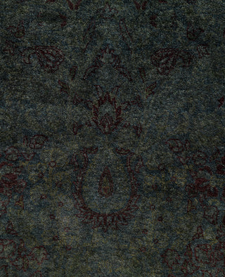 Overdyed One-of-a-Kind Wool Gray Area Rug 4' 3" x 6' 3"