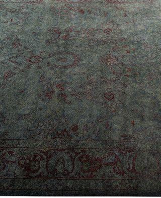 Overdyed One-of-a-Kind Wool Gray Area Rug 4' 3" x 6' 3"
