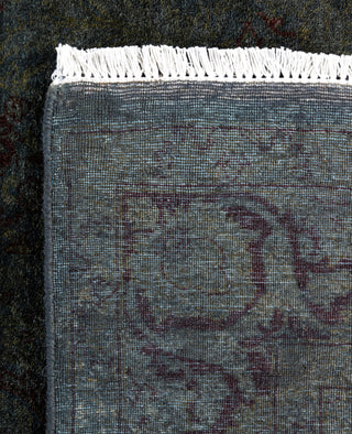 Overdyed One-of-a-Kind Wool Gray Area Rug 4' 3" x 6' 3"