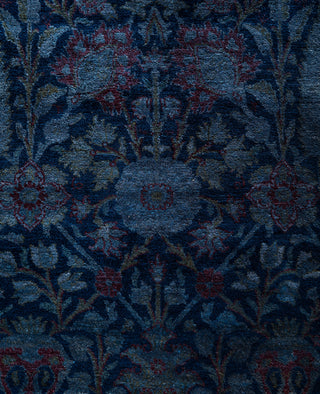 Overdyed One-of-a-Kind Wool Navy Runner 2' 8" x 15' 8"