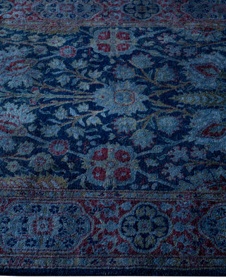 Overdyed One-of-a-Kind Wool Navy Runner 2' 8" x 15' 8"