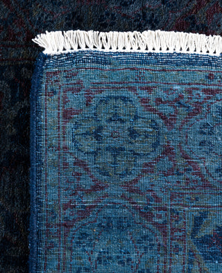 Overdyed One-of-a-Kind Wool Navy Runner 2' 8" x 15' 8"