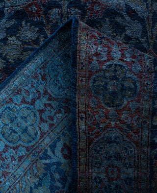 Overdyed One-of-a-Kind Wool Navy Runner 2' 8" x 15' 8"