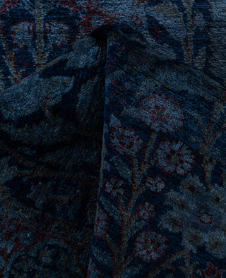 Overdyed One-of-a-Kind Wool Navy Runner 2' 8" x 15' 8"