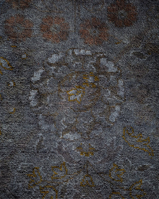 Contemporary Fine Vibrance Gray Wool Area Rug - 8' 1" x 10' 2"