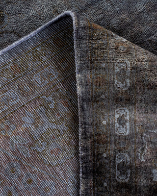 Contemporary Fine Vibrance Gray Wool Area Rug - 8' 1" x 10' 2"