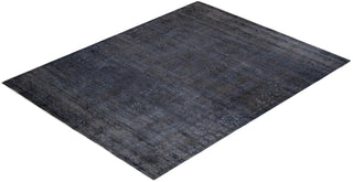 Contemporary Fine Vibrance Gray Wool Area Rug - 8' 1" x 10' 2"