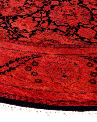 Fine Vibrance, One-of-a-Kind Hand-Knotted Area Rug - Orange, 6' 1" x 6' 1" - Solo Rugs