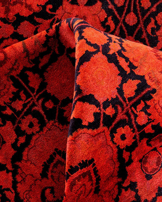 Fine Vibrance, One-of-a-Kind Hand-Knotted Area Rug - Orange, 6' 1" x 6' 1" - Solo Rugs