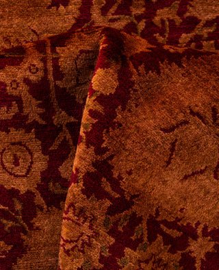 Overdyed Hand-Knotted Wool Modern-Contemporary Gold Area Rug 6' 1" x 9' 1"